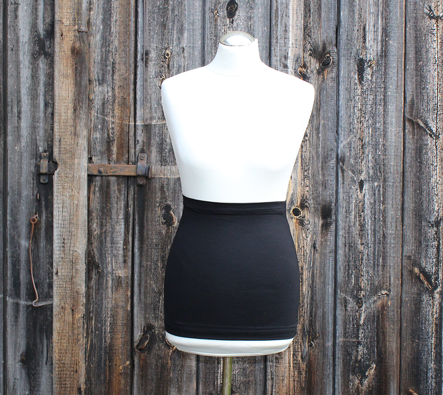 Basic Bauchband, tailliert, aus Viskosejersey, Made in Germany