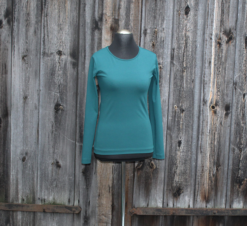 Small-C Shirt Langarm, aus Baumwolljersey