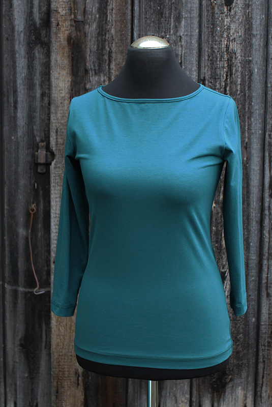 U-Boot Shirt Dreiviertelarm, aus BioBaumwolljersey