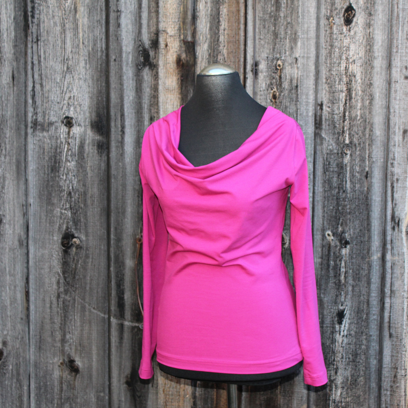 Wasserfall Shirt No.2 Langarm, aus BioBaumwolljersey